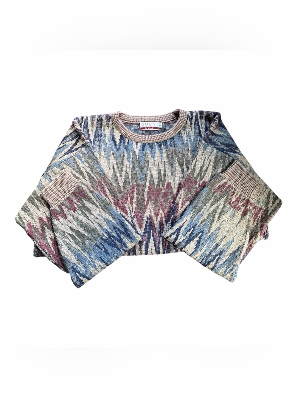 Vintage 90s Jos A Bank Joe's Casual Coogi Style 3D Knit Sweater Men's L